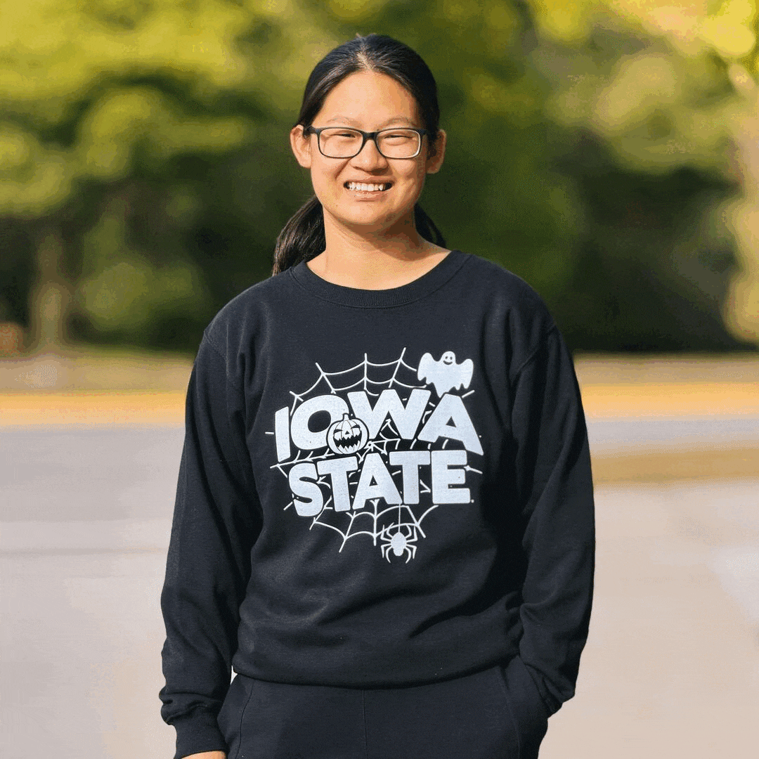 Halloween Glow In The Dark Black Crewneck